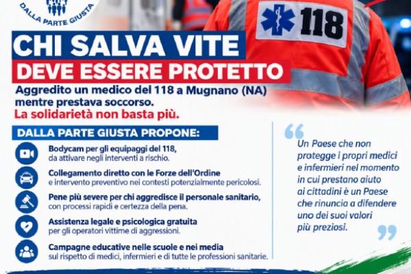 Chi salva vite non può rischiare la propria